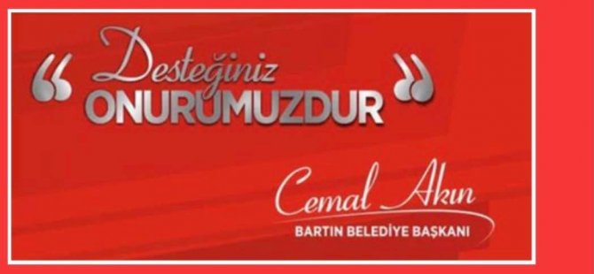 “Desteğiniz onurumuzdur”