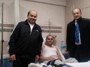 Genel Başkan Özdemir, Arabacı’yı hastanede ziyaret etti