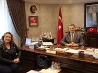 Dernek Başkanı Şengün Akın’ı ziyaret etti