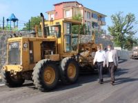 Başkan Akın, asfalt çalışmalarını inceledi