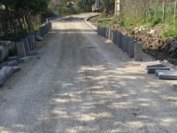 Sahil yolu parke taşı ile düzenleniyor