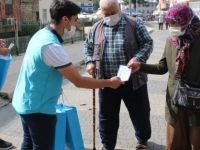 Saadet Partisi Bartın Gençlik Kolları Maske Dağıttı