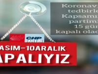 CHP parti binası tedbir amaçlı kapatıldı
