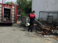 Sigara İzmaritinden Kartonlar Tutuştu