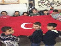 81 parçadan oluşan Türkiye haritasını Afrin’e gönderdiler