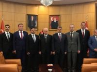 MHP Lideri Bahçeliye hayırlı olsun ziyareti
