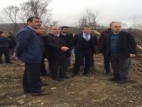 AK Parti heyeti TOKİ Köprüsü’nün yapılacağı alanı inceledi