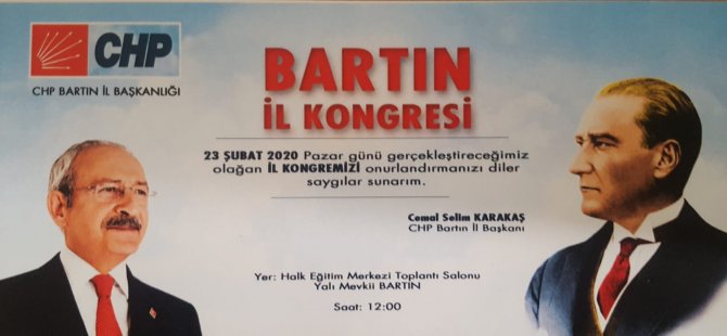 CHP Bartın İl Başkanını seçecek