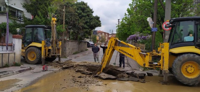 Kanalisazyon arızasına ekiplerden müdahale