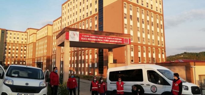 Yurdu karantinaya Gençlik Spor İl Müdürlüğü hazırladı