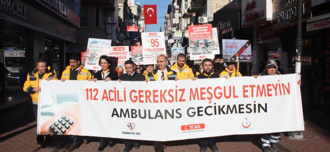 “112 Hattını Meşgul Etme, Yaşama Yol Ver” Etkinliği