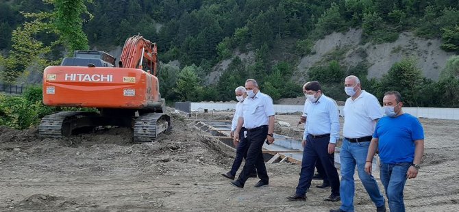 Milletvekili Tunç, Atıksu Arıtma Tesisi inşaatını inceledi