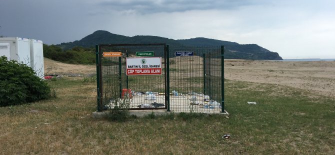 Sahildeki çöp toplama alanı kaldırıldı