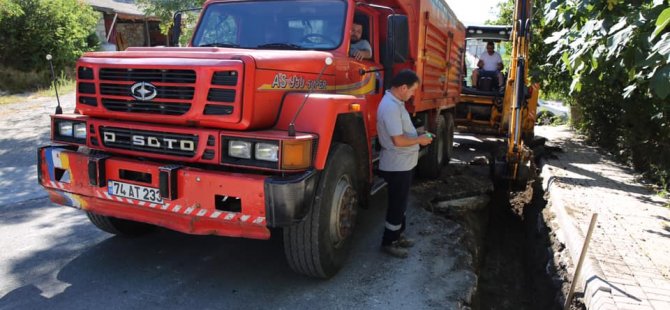 Su hattı çalışması devam ediyor