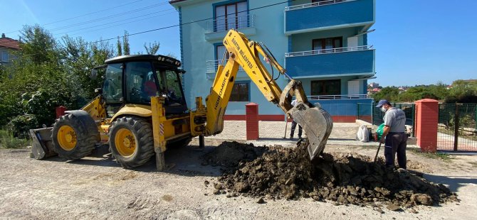 Yeni yerleşim alanları için su hattı yapılıyor