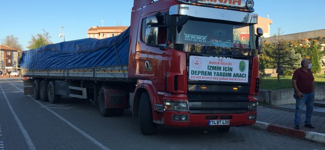 İzmir İçin Yardım Tırı Bartın’dan Yola Çıktı