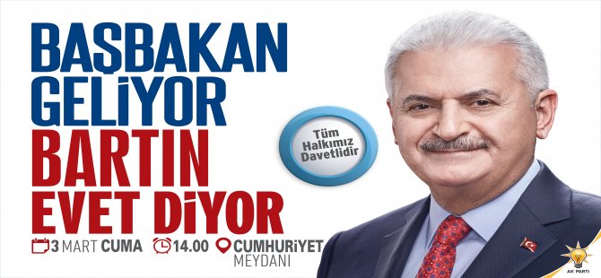 Yıldırım’ın Bartın programı değişti