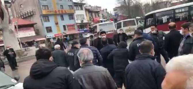 Polis biber gazıyla müdahale etti