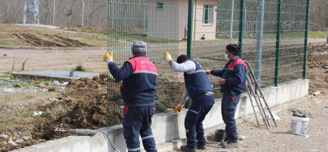 Gasilhane Çevresi Panel Çitlerle Kapatılıyor