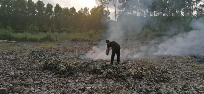 Polisin Dikkati Olası Büyük Bir Yangını Önledi