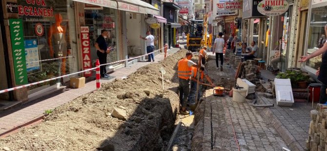 Lütfiye Caddesi’nde Doğal Gaz Hattı Çalışması Başlatıldı