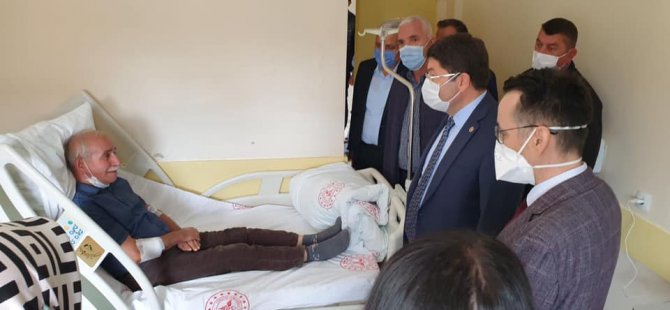Milletvekili Tunç, Kazada Yaralanan İşçileri Hastanede Ziyaret Etti