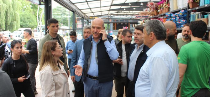 Başkan Akın, Bakan Soylu İle Birlikte Gece Gündüz Sahada