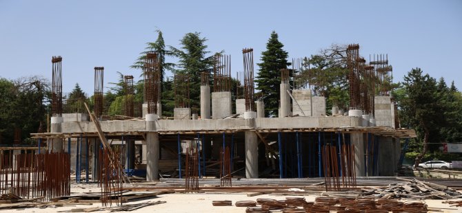 Merkez Camii İnşaatı Yükseliyor