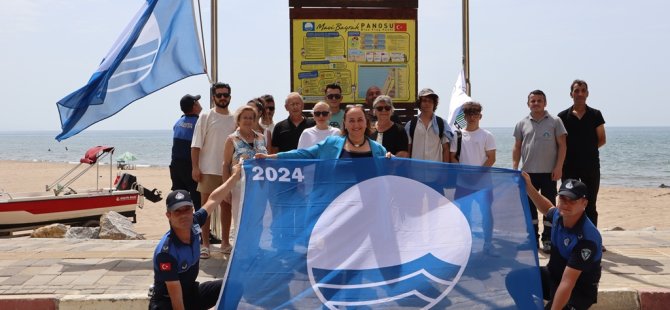 İnkumu Plajı 2024 Yılında da Mavi Bayrak İle Tescillendi