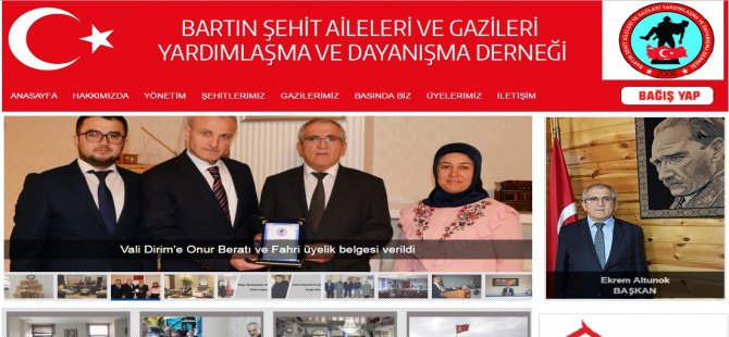 Şehit Aileleri ve Gazileri Derneği’nin Web sitesi yayında