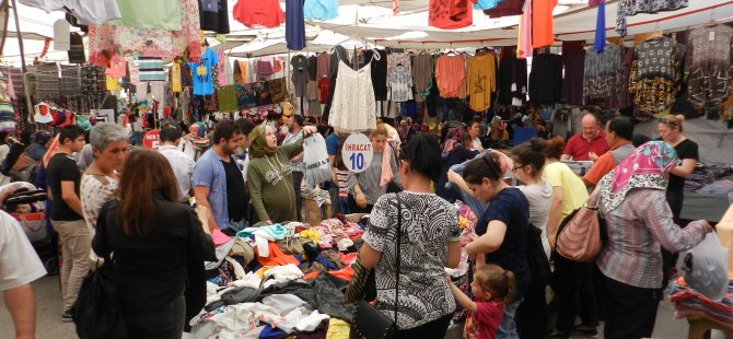 Bayram alışverişi yoğunluğu yaşandı