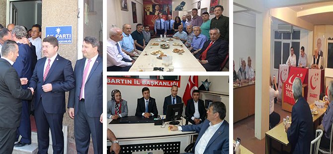 AK Parti, CHP, MHP ve Saadet bayramlaştı