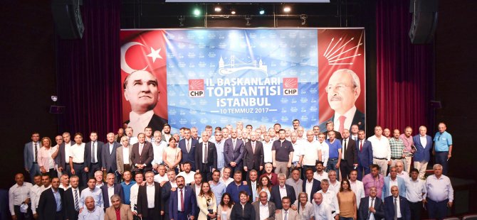 Adalet mitingi sonrası il başkanlarını topladı