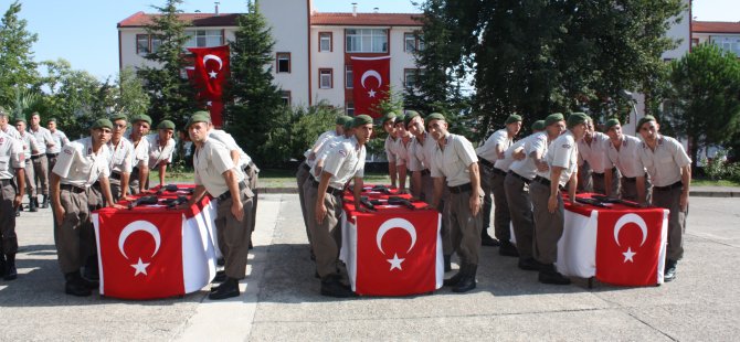 368'inci kısa dönem Jandarma erler törenle yemin etti