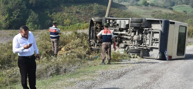 Bartın'da Öğrenci Servisi Devrildi: 6 Yaralı