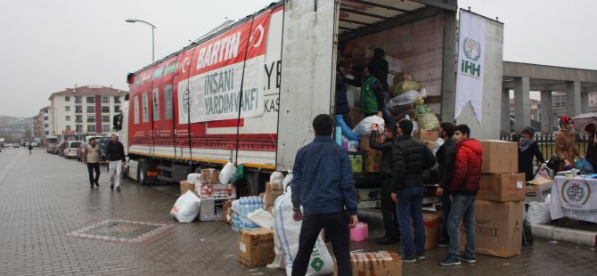 Bartın’dan Halep’e Yardım Tırı Yola Çıktı