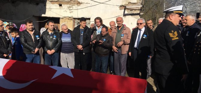 Kıbrıs gazisi askeri törenle toprağa verildi