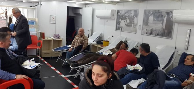 Türk Kızılayı Ulus İlçesinde kan bağışı aldı
