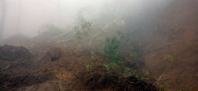 Zonguldak'ta Toprak Kayması