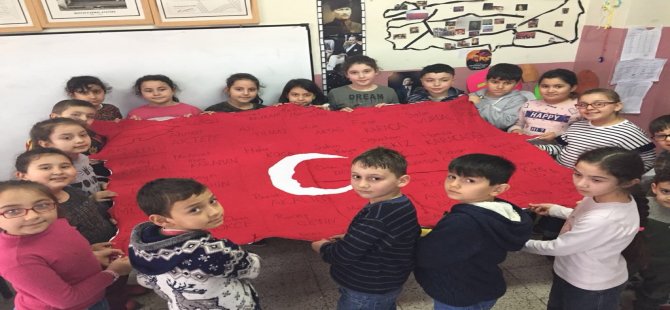 81 parçadan oluşan Türkiye haritasını Afrin’e gönderdiler