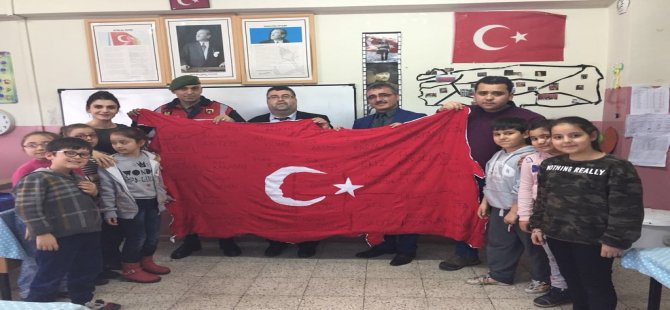 81 parçadan oluşan Türkiye haritasını Afrin’e gönderdiler