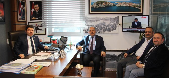 Milletvekili Tunç’a Ulus Belediye Başkanı Uzun’dan TBMM’DE ziyaret