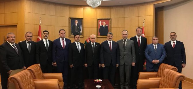 MHP Lideri Bahçeliye hayırlı olsun ziyareti