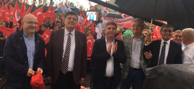 Milletvekili Yalçınkaya, Cumhurbaşkanı Adayı İnce’nin Kırşehir mitingine katıldı
