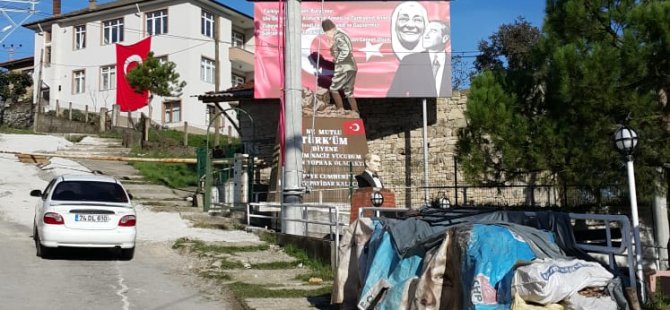 Yıldız Köyü yine Türk Bayraklarıyla donatıldı