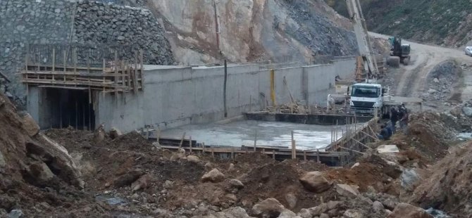 Ulus Eldeş Göleti inşaatı devam ediyor