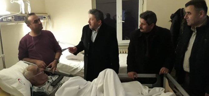 İl Başkanı Kalaycı, hasta ve hasta yakınlarını ziyaret etti