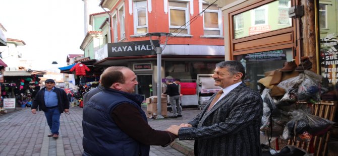 Esnaflardan Başkan Akın’a yoğun ilgi