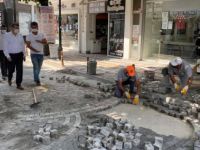 Şadırvan Caddesi’nde bakım onarım çalışması yapıldı