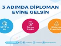 Bartın Üniversitesi’nde diplomalar adrese teslim ediliyor